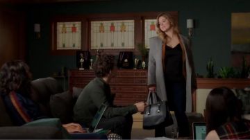 Fleurette Maxi Wrap Wool Coat worn by Alison DiLaurentis (Sasha Pieterse) in Pretty Little Liars: The Perfectionists (S01E07)