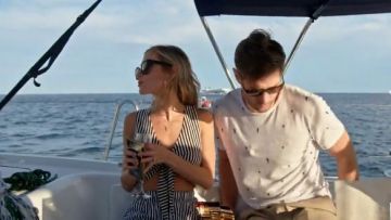 MDS Stripes Pia pantalón de algodón a rayas de pierna ancha. usado por ella misma (Kristin Cavallari) en Very Cavallari (S02E08)