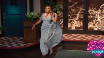 Luisa Beccaria Niveaux Mixte Coton Robe Maxi porté par Busy Philipps Occupé ce Soir 7 Mai 2018