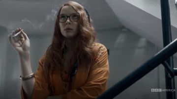 Anthropologie Arabella Brodé Orange Veste portée par Villanelle (Jodie Comer) dans le Meurtre de Veille S02E03
