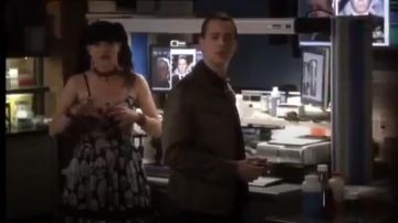 Tripp NYC Tripp Chiffon Skull Print Ruffle Dress worn by Abby Sciuto (Pauley Perrette) in NCIS (S08E21)