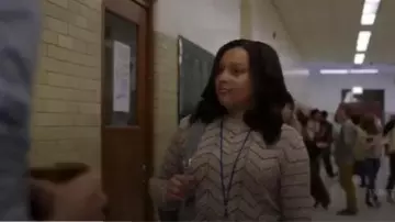 Free People Zig Zag Pullover Sweater worn by Jira Calder-Brennan (Aliyah Royale) in The Red Line (S01E01)