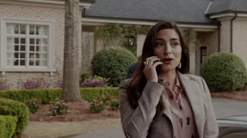 The blazer plaid Altuzarra Crystal Jennings (Ana Brenda Contreras) in Dynasty (S02E20)