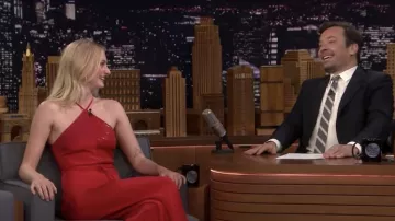 Cushnie Large-Jambe Pantalon en Soie porté par Sophie Turner sur Le Tonight Show Starring Jimmy Fallon 10 Mai 2019