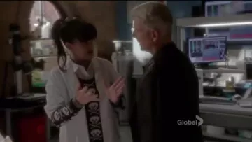 the Sourpuss Band of Skulls Sweater worn by Abby Sciuto (Pauley Perrette) in NCIS (S10E16)
