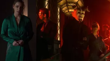 The green dress of Chloe Decker (Lauren German) in Lucifer (S04E09)