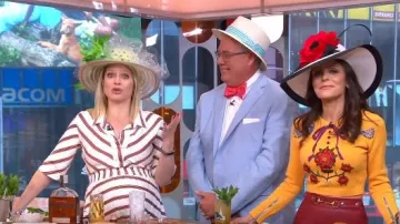 Maje  Romala Dress worn by Sara Haines on Good Morning America May 03,2019