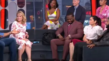 Joie Jeanee Robe portée par Sara Haines sur Good Morning America Peut 09,2019