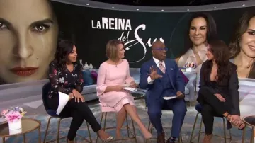 Eliza J  Bell Sleeve Fit & Flare Dress worn by Dylan Dreyer on Today April 15,2019