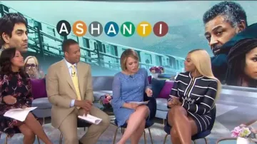 Eliza J Bell Sleeve Lace Dress worn by Dylan Dreyer on Today April 19, 2019