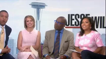 Cinq a Sept Phoenix Madison Dress worn by Sheinelle Jones on Today April 30, 2019