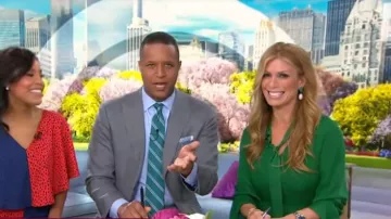 Alice + Olivia Moore Robe de Lierre porté par Jill Martin aujourd'Hui 2 Mai 2019