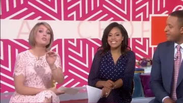 Eliza J Lace Fit & Flare Dress worn by Dylan Dreyer on Today May 8, 2019