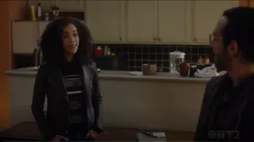 Proenza Schouler Striped Rib Crewneck worn by Allison Adams (Jasmin Savoy Brown) in For The People (S02E09)