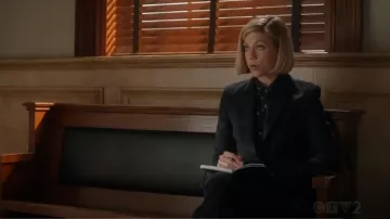 Theory Tie Cuff Shirt worn by Susannah Flood in For The People (S02E09)