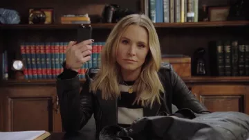 Zadig & Voltaire Source Striped Cashmere Frayed Sweater worn by Veronica Mars (Kristen Bell) in Veronica Mars Season 4