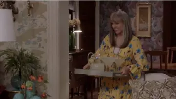Borgo de Nor Iris Printed High-Low Dress worn by Catherine Meyer (Sarah Sutherland) in Veep (S07E07)