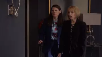 Equipment Essential Shirt in Geometric Bloom worn by Marjorie Palmiotti (Clea DuVall) in Veep (S07E07)