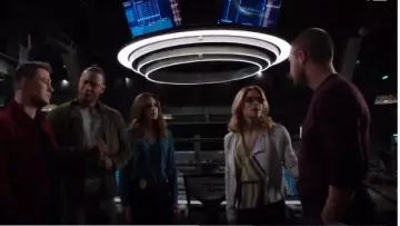 Leith Wrap Style Blouse worn by Felicity Smoak (Emily Bett Rickards) in Arrow (S07E22)