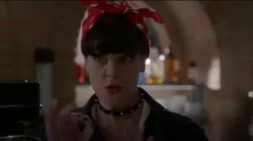 Rivithead 14C Leather Choker worn by Abby Sciuto (Pauley Perrette) in NCIS (S13E06)