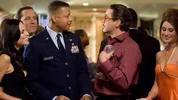 JD Red Shirt worn by Tony Stark / Iron Man (Robert Downey Jr.) in Iron Man