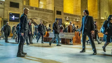 Samsung Cellphone Ad as seen in John Wick: Chapter 3 – Parabellum