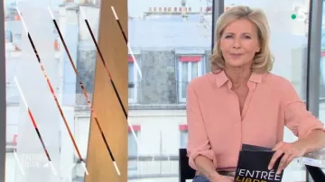 The shirt fishing of Claire Chazal in free Entry to the 08/05/2019