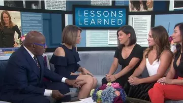 Eliza J Ruffle Cold Shoulder Shift Dress worn by Dylan Dreyer on Today May 14,2019