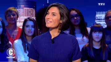 La robe bleue de Alessandra Sublet dans C'est Canteloup