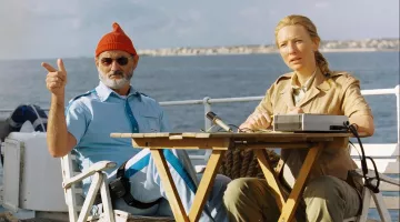 The recorder, vintage Jane Winslett-Richardson (Cate Blanchett) in The life aquatic