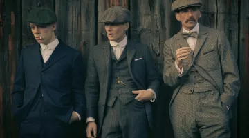 Traje de tweed de 3 piezas de Thomas Shelby en Peaky Blinders S01E01