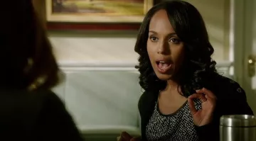 Le top en tweed Max Mara de Olivia Pope (Kerry Washington) dans Scandal
