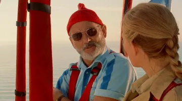 Sunglasses aviator AO Eyewear of Steve Zissou (Bill Murray) in The life aquatic