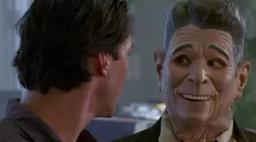 The mask of president Reagan, brought by Bodhi (Patrick Swayze) in Point Break