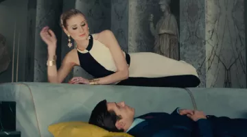 Vestido bitono de Victoria Vinciguerra (Elizabeth Debicki) en Very Special Agents: Code U.N.C.L.E