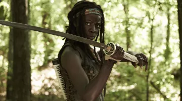 La katana de Michonne (Danai Gurira) en The Walking Dead