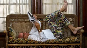 The golf pants of Mr. Bishop (Bill Murray) in Moonrise Kingdom