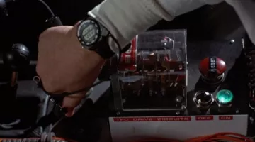 La montre Seiko A826 du Doc Brown (Christopher Lloyd) dans Retour vers le futur