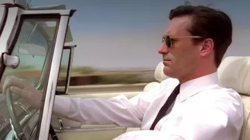 Les lunettes de soleil Randolph de Don Draper (Jon Hamm) dans Mad Men S04E03