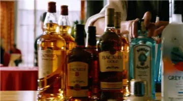 The bottle of scotch Dewar's White Label in Last Vegas