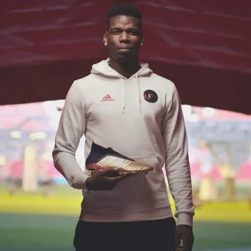 Louis Vuitton LV Trainer Black Sneakers worn by Paul Pogba on his