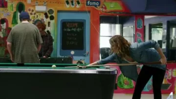 Levi’s Original Trucker Jacket. worn by Izzy Silva (Priscilla Faia) in You Me Her (S03E05)