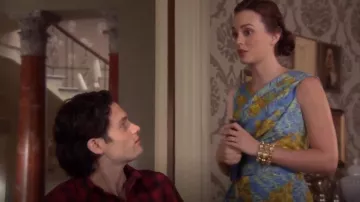 Peter Pilotto Mar Printed Stretch Silk Dress worn by Blair Waldorf (Leighton Meester) in Gossip Girl (S05E20)