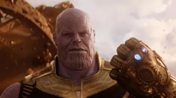 The replica of the ant in the Infinity of Thanos (Josh Brolin) in Avengers : Infinity War