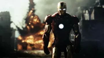 The replica of the helmet of Tony Stark / Iron Man (Robert Downey Jr.) in Iron Man