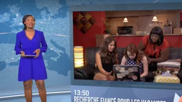 The Dress hides heart ruched of Kareen Guiock in The 12:45 to M6 of the 16/05/2019