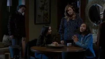 Veronica Beard Clarke Top worn by Alison DiLaurentis (Sasha Pieterse) in Pretty Little Liars: The Perfectionists (S01E09)