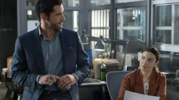 La Veste de costume portée par Lucifer Morningstar (Tom Ellis) dans Lucifer (S04E03)