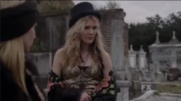 Tela  Butterfly Sequin Halter Top worn by Misty Day (Lily Rabe) in American Horror Story (S03E10)