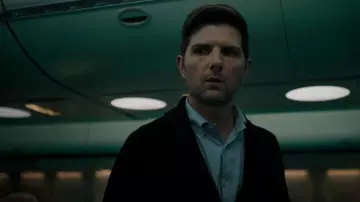 Blue shirt worn by Justin Sanderson (Adam Scott) in The Twilight Zone (S01E02)